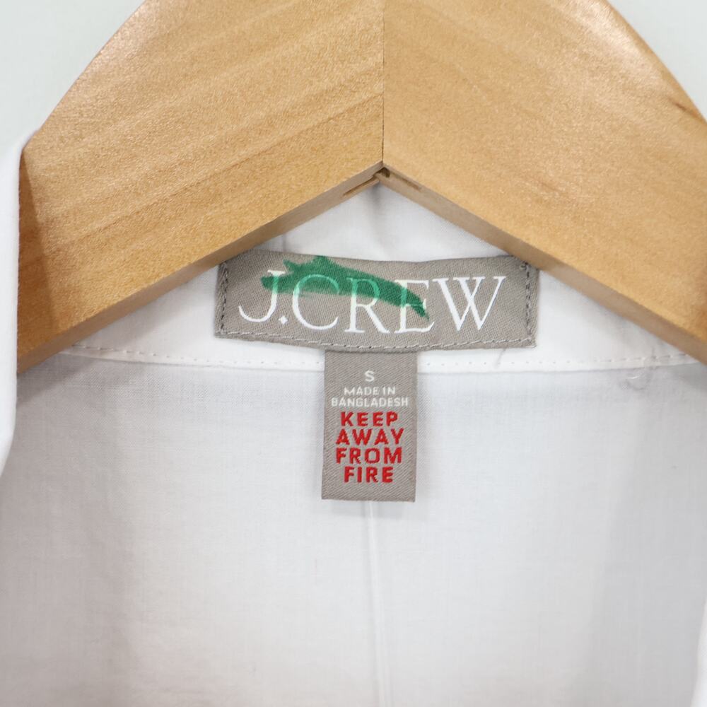 J. Crew White Cotton Pajama Set with Black Trim - Picture 5 of 15